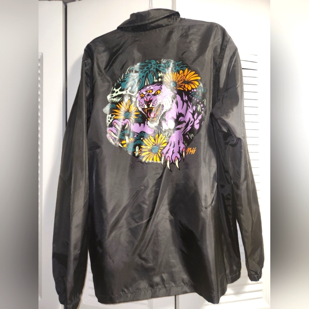 NWT Neff Third eye tiger nylon  jacket size XL